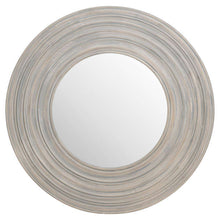 Load image into Gallery viewer, Grey Painted Round Ribbed Mirror
