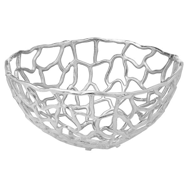 Silver Coral inspired Bowl Large